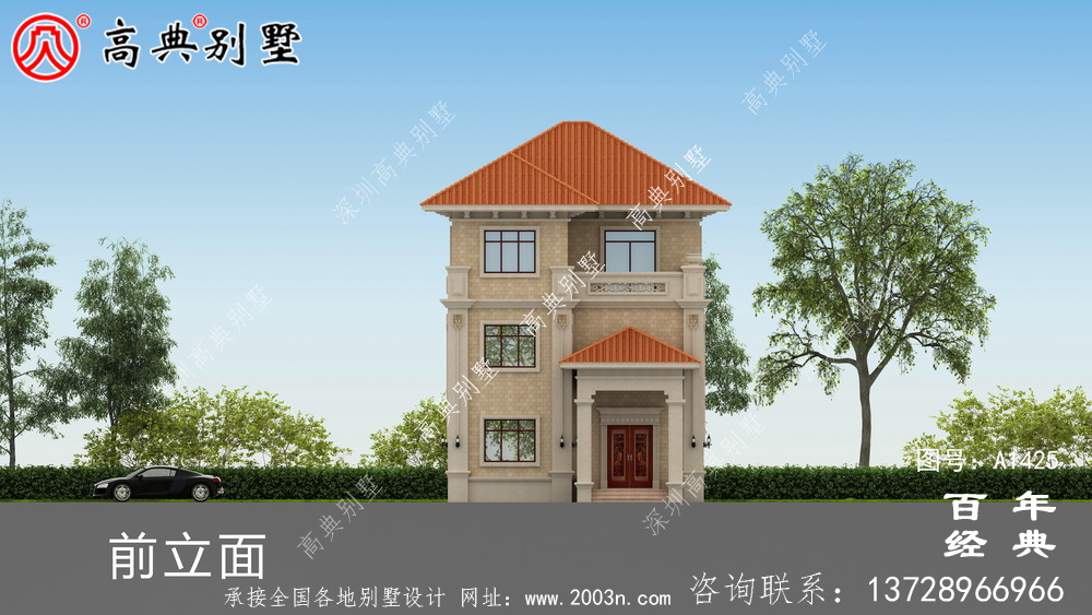 欧式三层别墅设计图纸_农村三层别墅设计