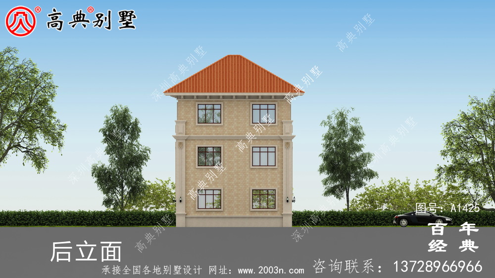 欧式三层别墅设计图纸_农村三层别墅设计