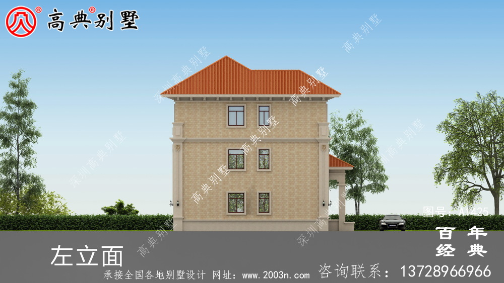 欧式三层别墅设计图纸_农村三层别墅设计