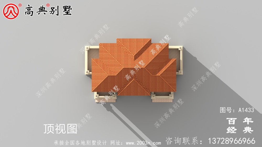 三层豪华复式双拼别墅设计图纸_乡村别墅工程图纸