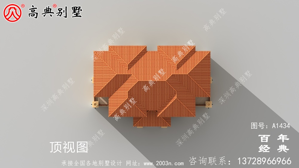 简欧风三层双拼别墅设计图_乡村别墅工程图纸