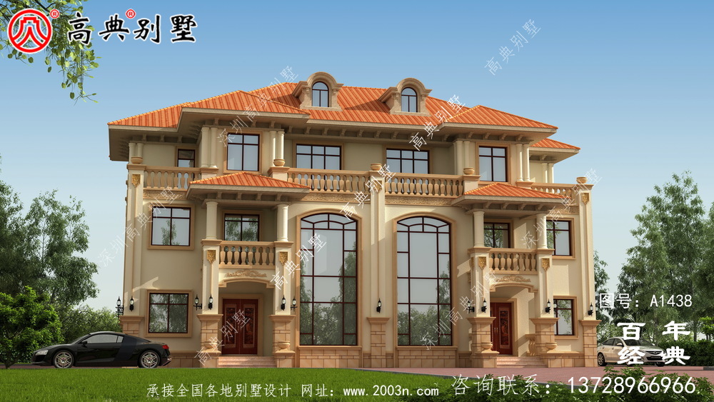 奢华复式双拼三层别墅设计图纸和效果图_农村三层别墅设计 奢华复式双拼三层别墅设计图纸和效果图_农村三层别墅设计