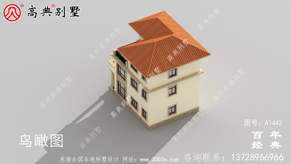 气派欧式三层复式别墅设计图纸和效果图_农村三层别墅设计