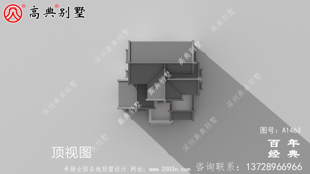 新中式三層復式別墅設(shè)計圖紙_鄉(xiāng)村別墅工程圖紙