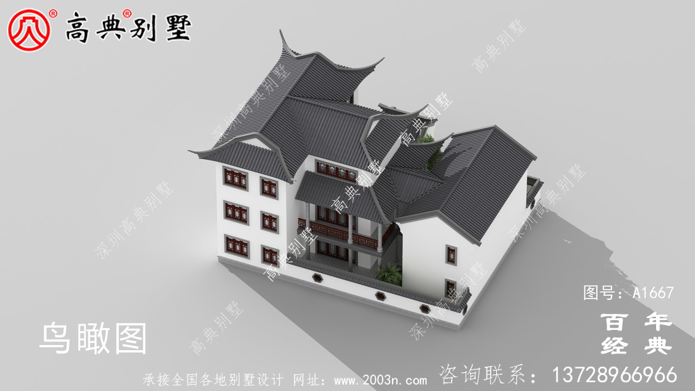 新中式三層蘇式園林別墅設(shè)計(jì)圖紙_鄉(xiāng)村別墅工程圖紙