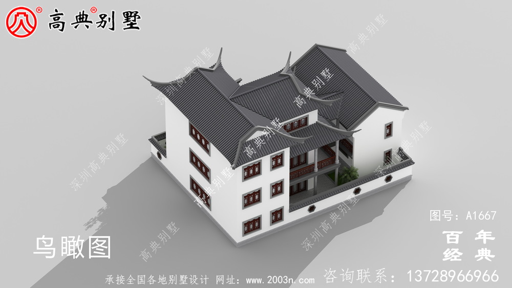 新中式三層蘇式園林別墅設(shè)計(jì)圖紙_鄉(xiāng)村別墅工程圖紙