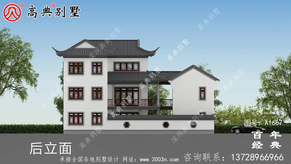 新中式三層蘇式園林別墅設(shè)計(jì)圖紙_鄉(xiāng)村別墅工程圖紙