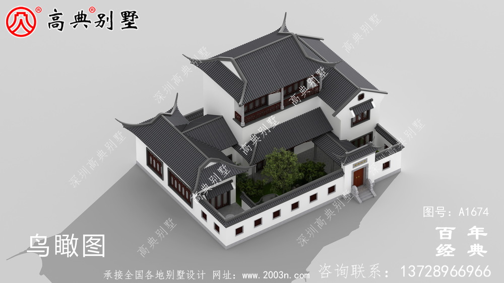 新中式三层苏式园林别墅设计图纸及效果图_农村三层别墅设计 新中式三层苏式园林别墅设计图纸及效果图_农村三层别墅设计