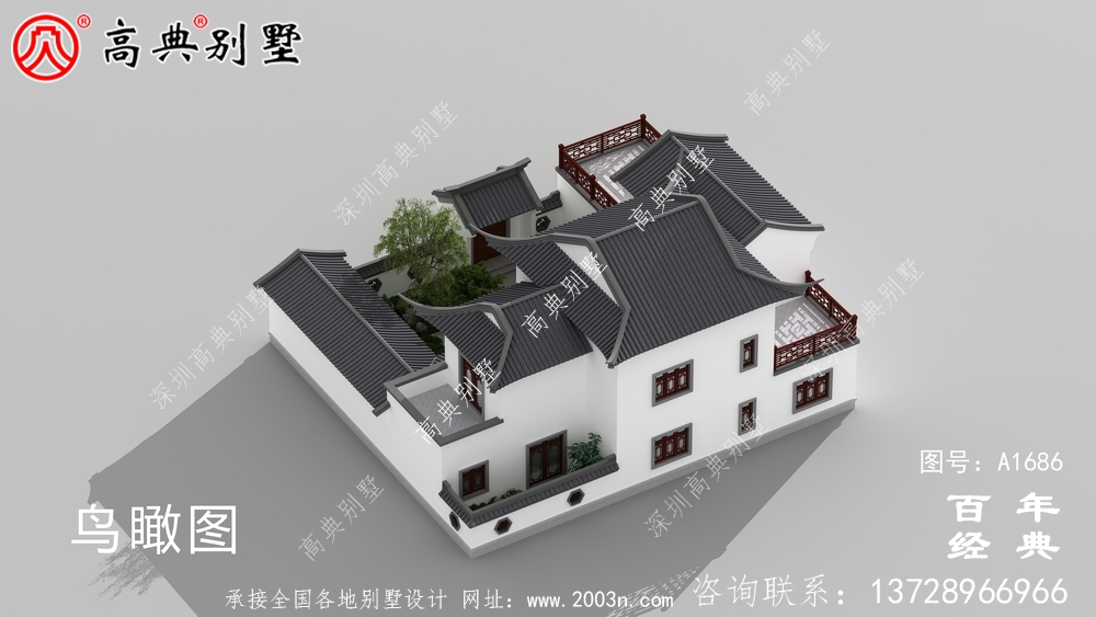 两层中式房屋设计图纸及效果图_农村三层别墅设计