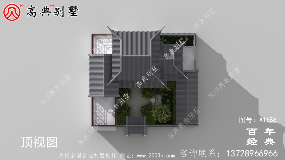 两层中式房屋设计图纸及效果图_农村三层别墅设计