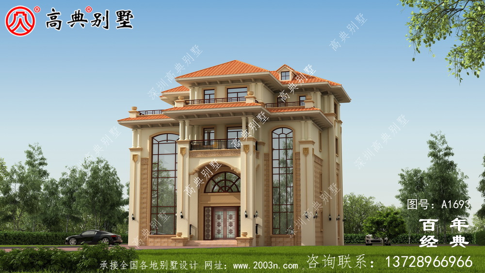 新农村复式四层欧式别墅设计图_农村四层别墅设计