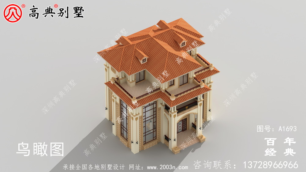 新农村复式四层欧式别墅设计图_农村四层别墅设计
