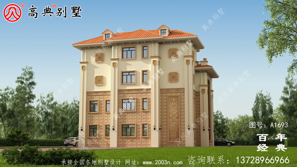 新农村复式四层欧式别墅设计图_农村四层别墅设计