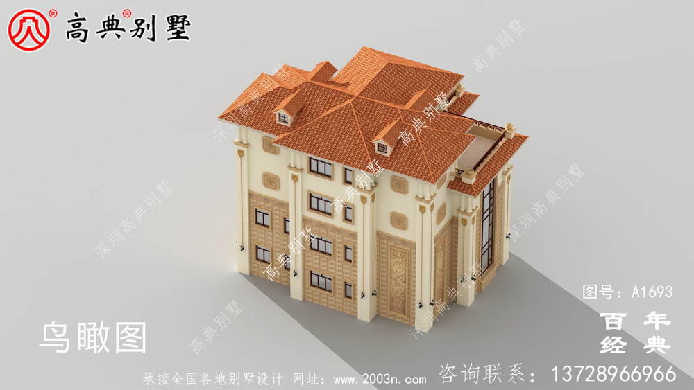新农村复式四层欧式别墅设计图_农村四层别墅设计