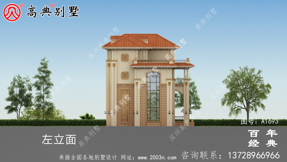 新农村复式四层欧式别墅设计图_农村四层别墅设计