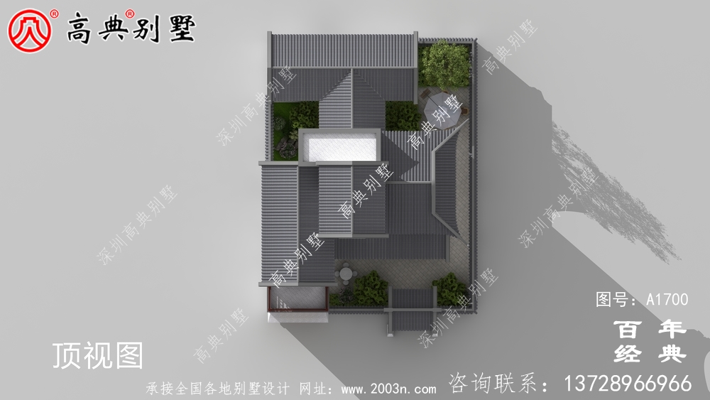 新中式三层别墅外观设计图_农村三层别墅设计