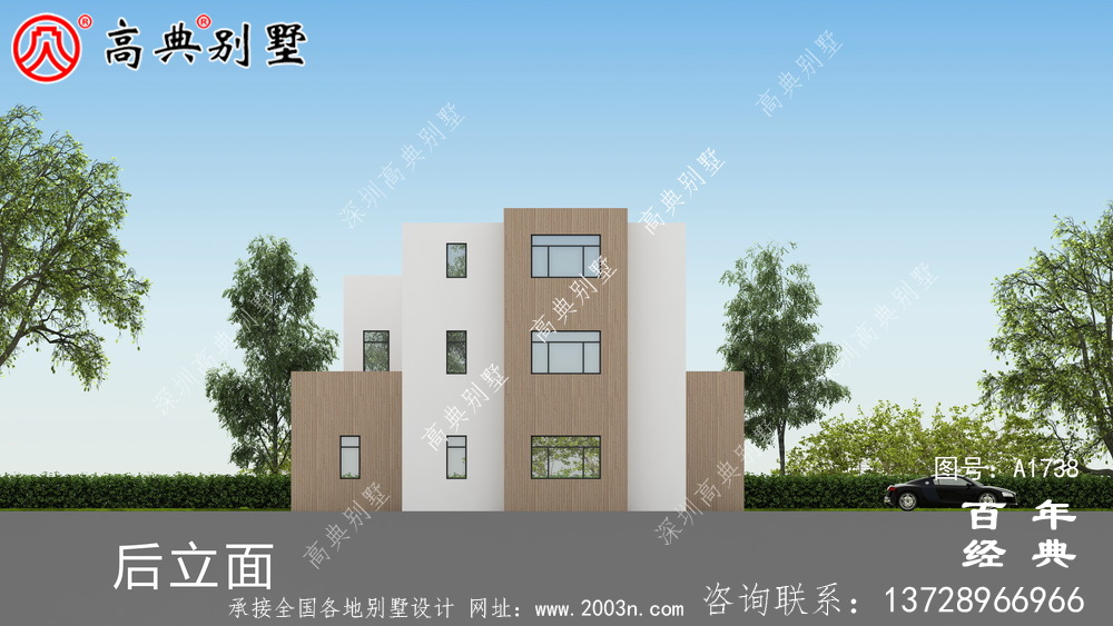复式现代三层别墅设计图纸及效果图_农村三层别墅设计