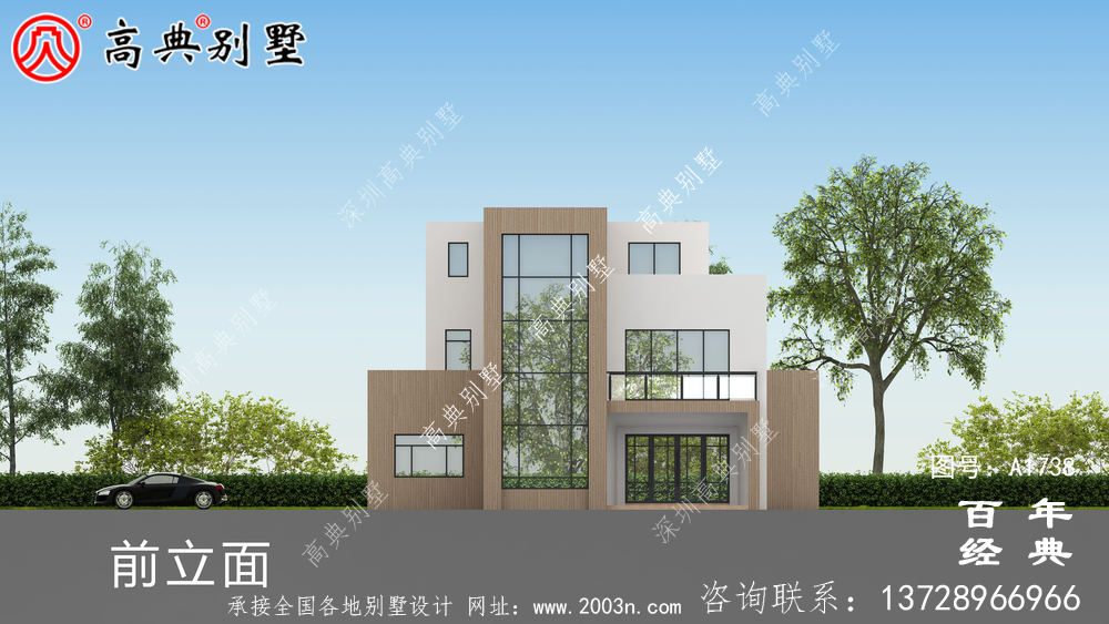 复式现代三层别墅设计图纸及效果图_农村三层别墅设计