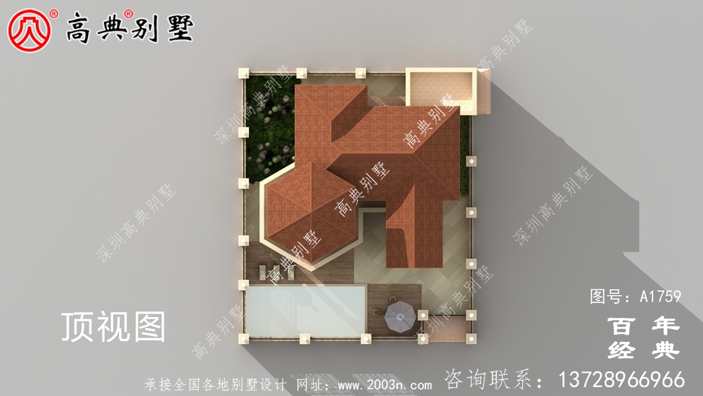 復(fù)式三層西班牙風(fēng)格歐式別墅圖紙及效果圖_農(nóng)村三層自建房設(shè)計(jì)圖
