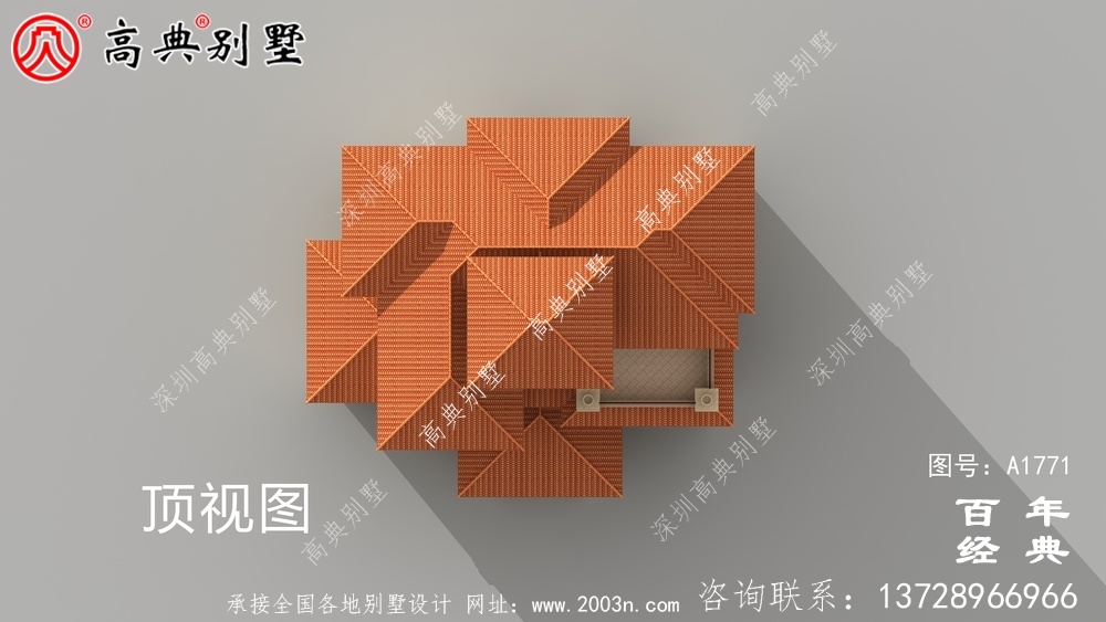 復式四層大戶型歐式別墅設計圖紙_農村四層別墅設計