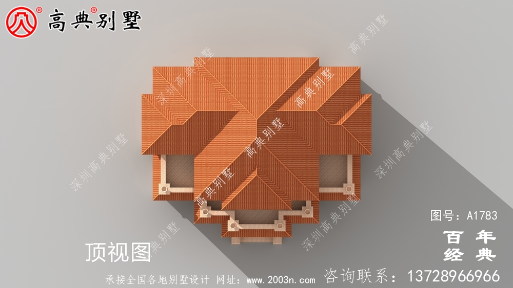 歐式三層石材復式雙拼別墅圖紙及效果圖_農村三層自建房設計圖