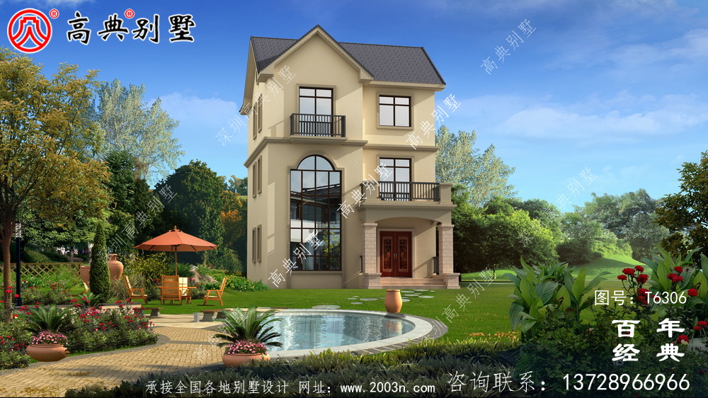 復(fù)式三層小戶型農(nóng)村別墅設(shè)計圖紙_農(nóng)村三層自建房設(shè)計圖