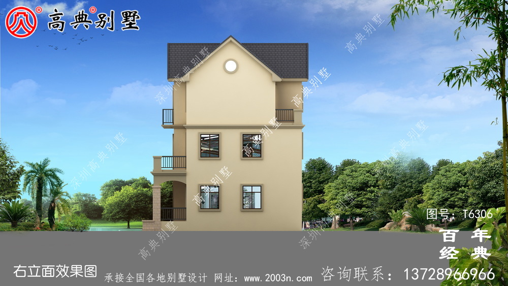 復(fù)式三層小戶型農(nóng)村別墅設(shè)計圖紙_農(nóng)村三層自建房設(shè)計圖
