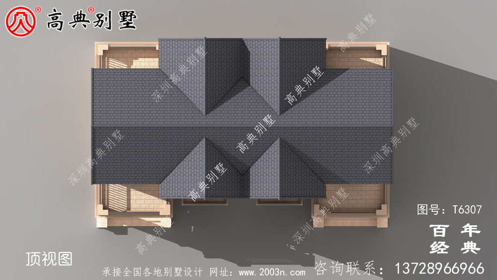 復(fù)式雙拼三層農(nóng)村別墅效果圖_農(nóng)村三層自建房設(shè)計(jì)圖