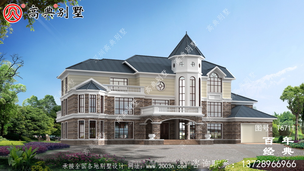 復(fù)式三層豪華別墅設(shè)計圖紙_農(nóng)村三層自建房設(shè)計圖