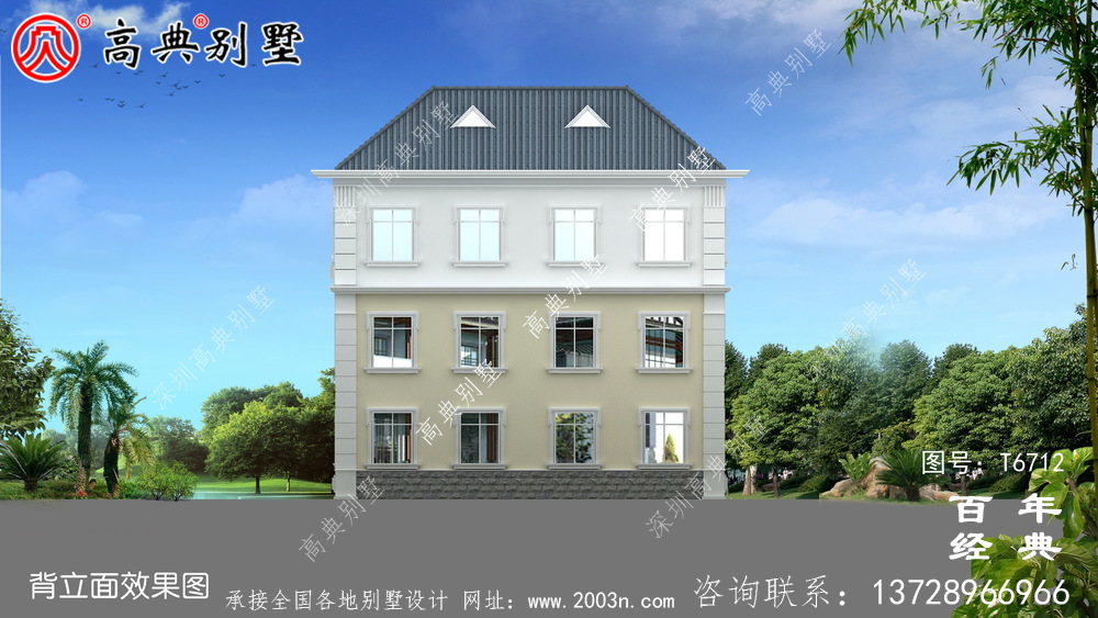 簡約復(fù)式三層歐式別墅設(shè)計(jì)圖紙及效果圖_農(nóng)村三層自建房設(shè)計(jì)圖