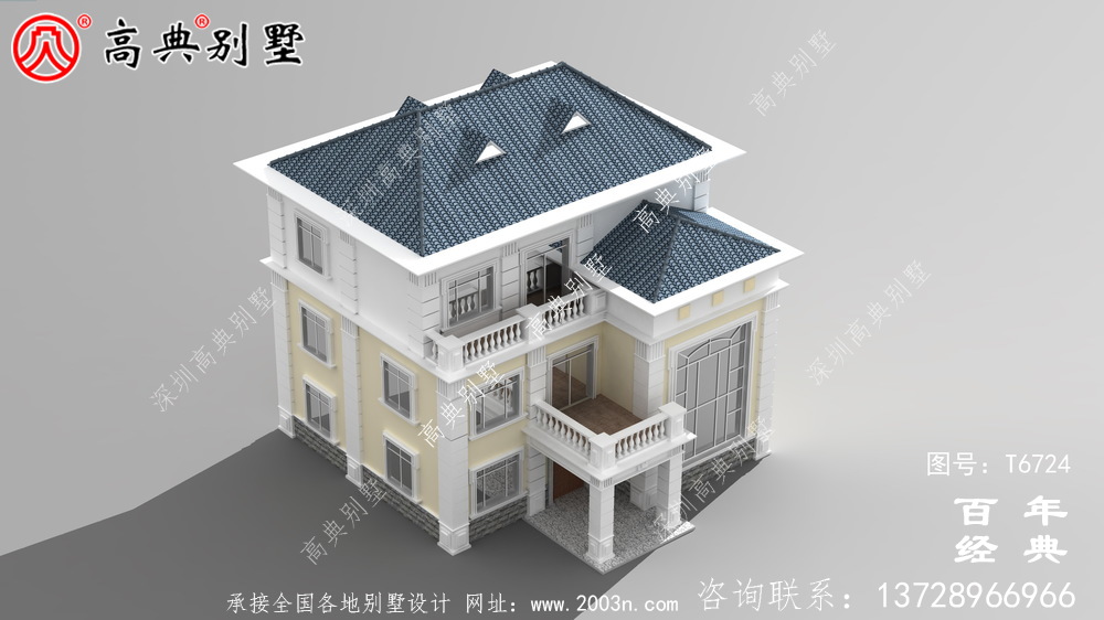 復(fù)式三層歐式別墅效果圖_農(nóng)村三層自建房設(shè)計(jì)圖