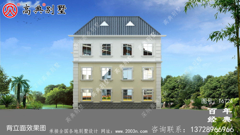復(fù)式三層歐式別墅效果圖_農(nóng)村三層自建房設(shè)計(jì)圖