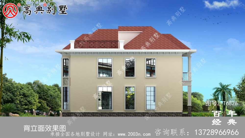 精致两层欧式别墅图纸及效果图_农村两层自建房设计图