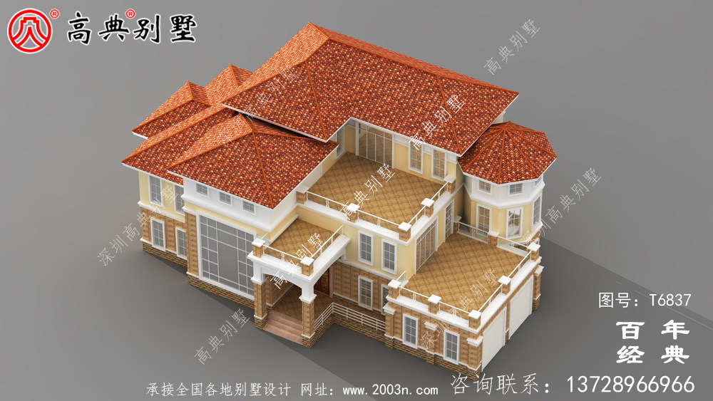 豪華復式三層別墅設計圖大全_農村三層自建房設計圖