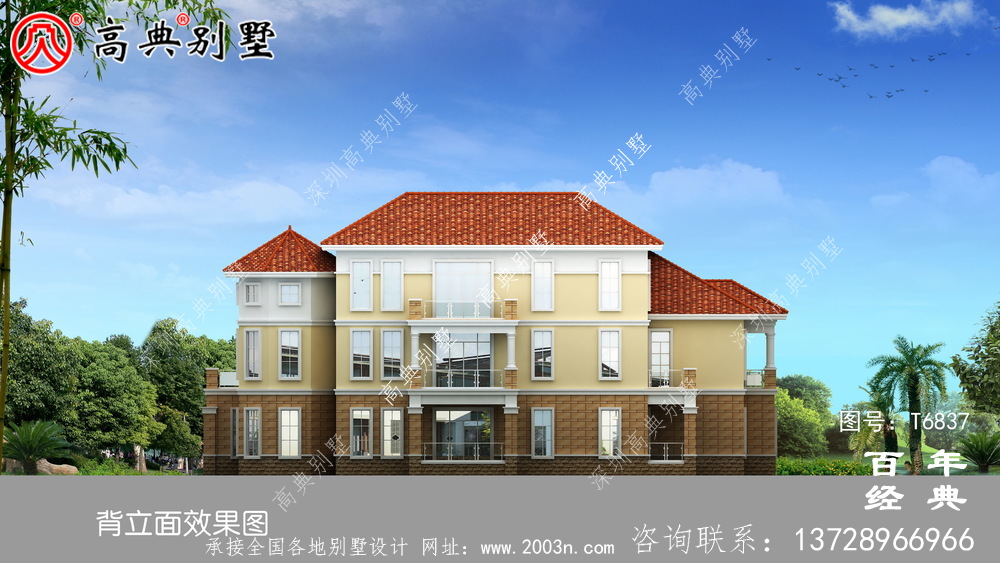 豪華復式三層別墅設計圖大全_農村三層自建房設計圖