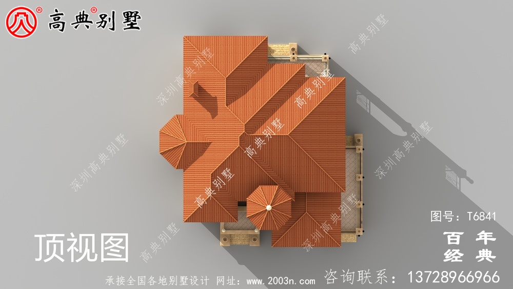 奢華三層歐式別墅圖紙及效果圖_農村三層自建房設計圖