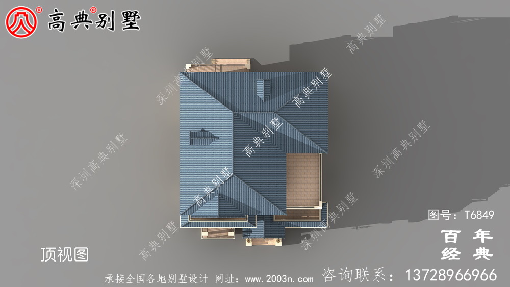 田園風(fēng)三層歐式別墅圖紙及效果圖_農(nóng)村三層自建房設(shè)計(jì)圖