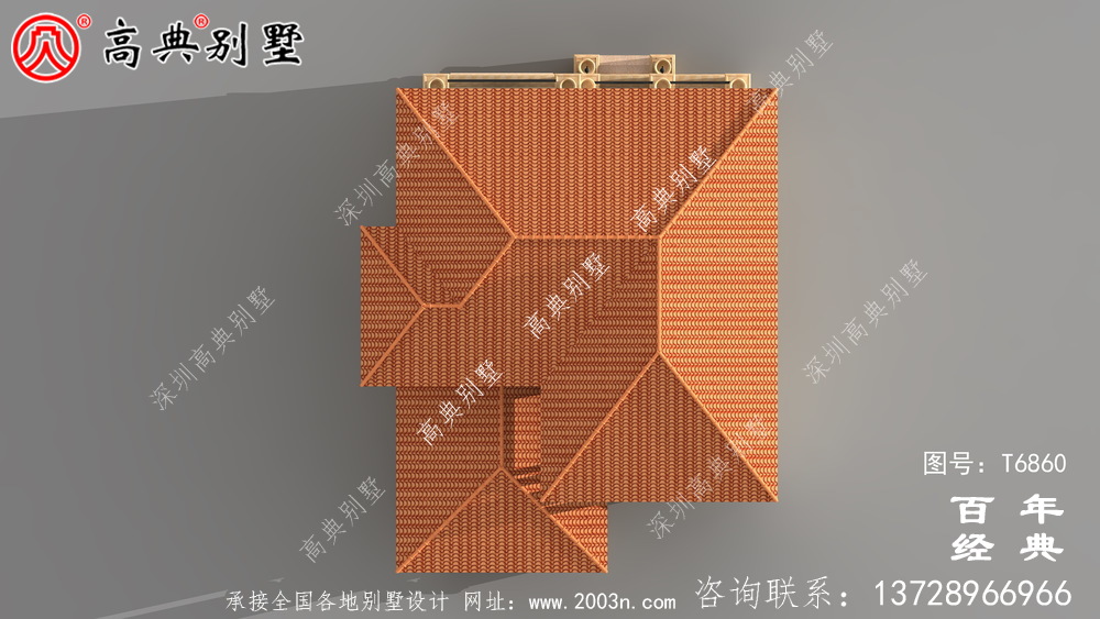 復式三層歐式別墅外觀設計圖_農村三層別墅設計