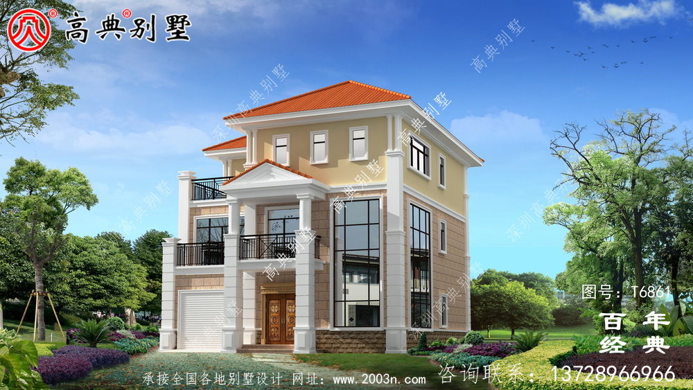 歐式三層復(fù)式別墅效果圖_農(nóng)村三層自建房設(shè)計(jì)圖