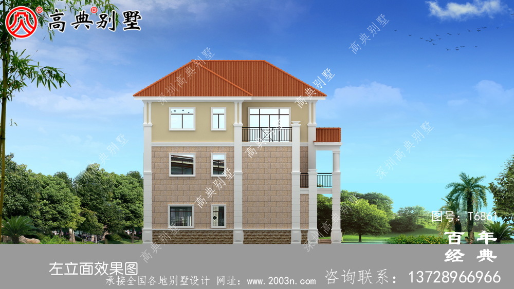歐式三層復(fù)式別墅效果圖_農(nóng)村三層自建房設(shè)計(jì)圖