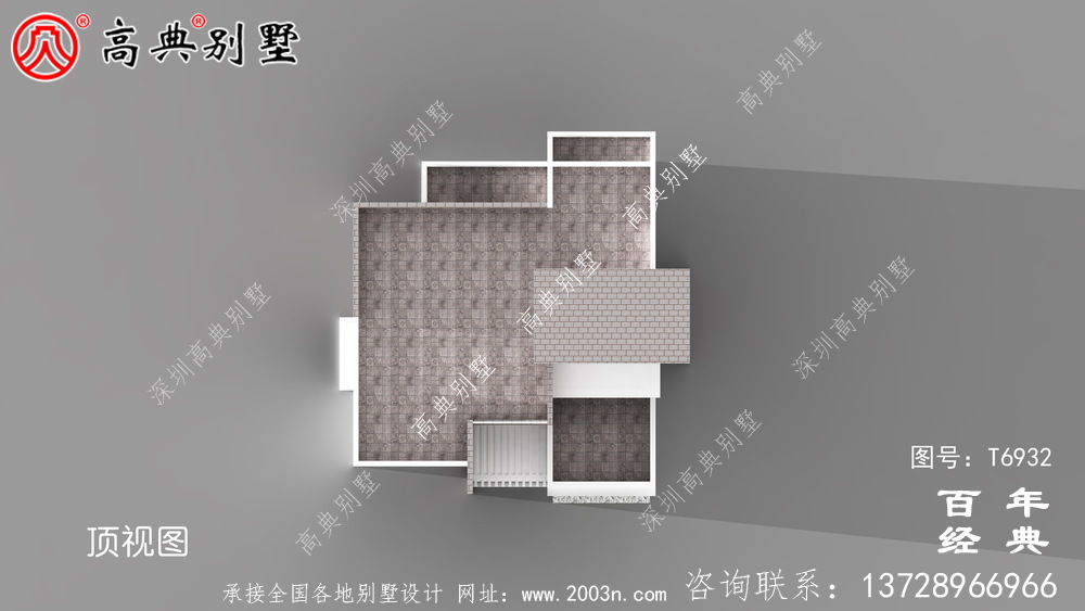 现代风经济型两层农村自建住宅设计图_农村别墅设计图