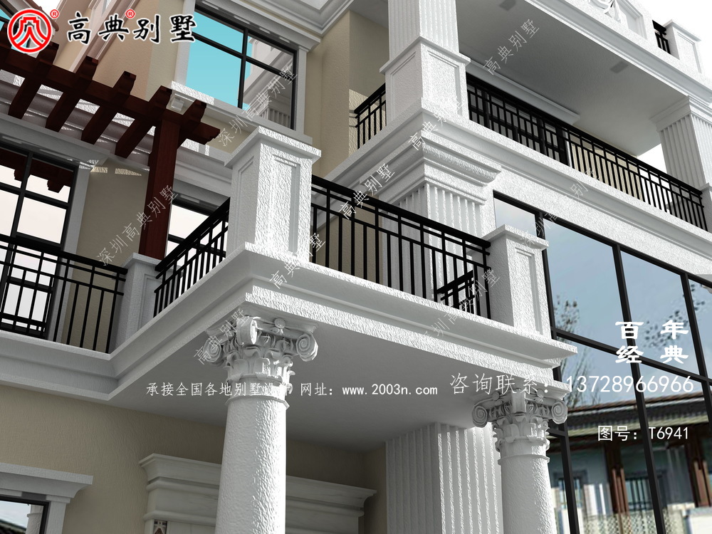 三层大复式欧式双拼别墅_农村三层自建房设计图