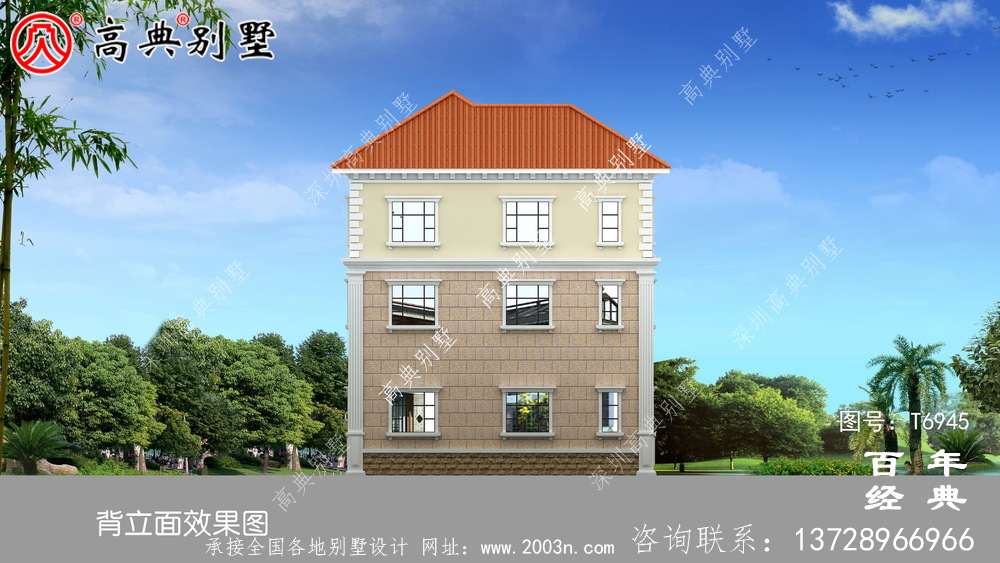 欧式三层复式别墅设计图纸_农村三层别墅设计图纸
