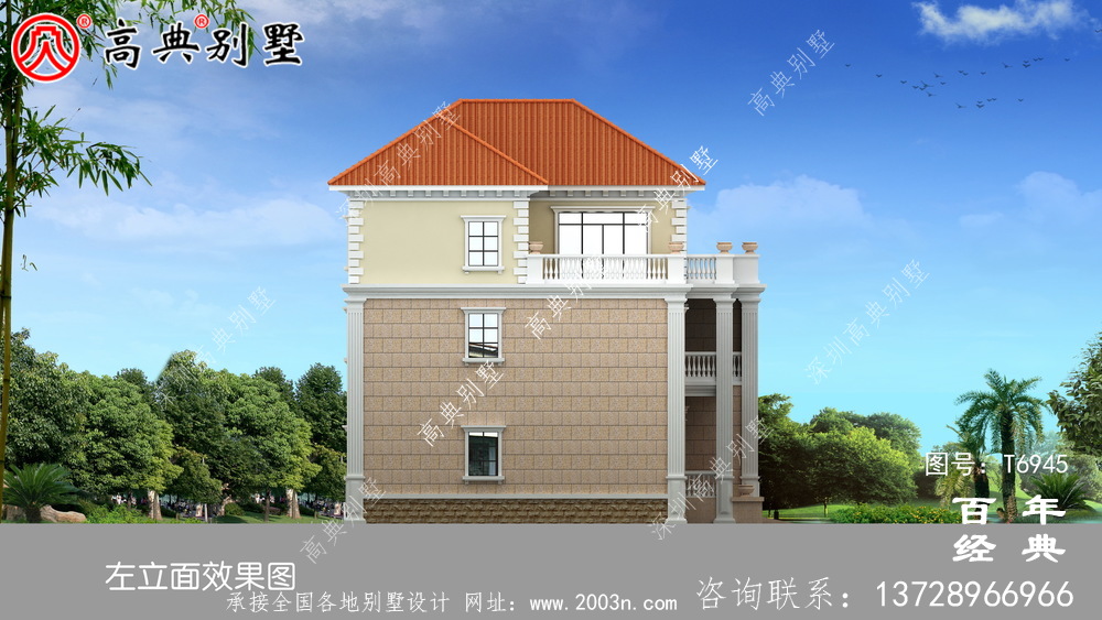 欧式三层复式别墅设计图纸_农村三层别墅设计图纸