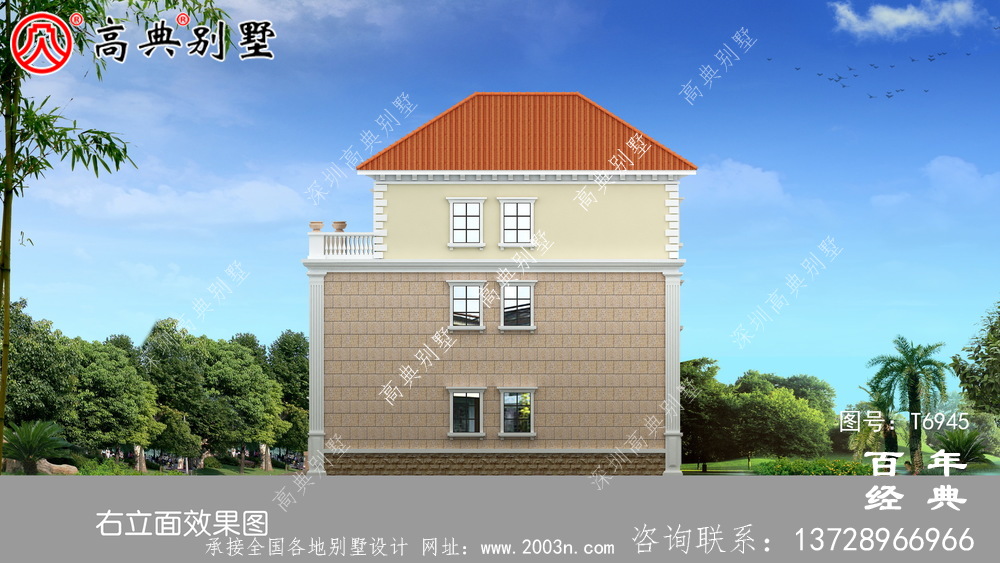 欧式三层复式别墅设计图纸_农村三层别墅设计图纸