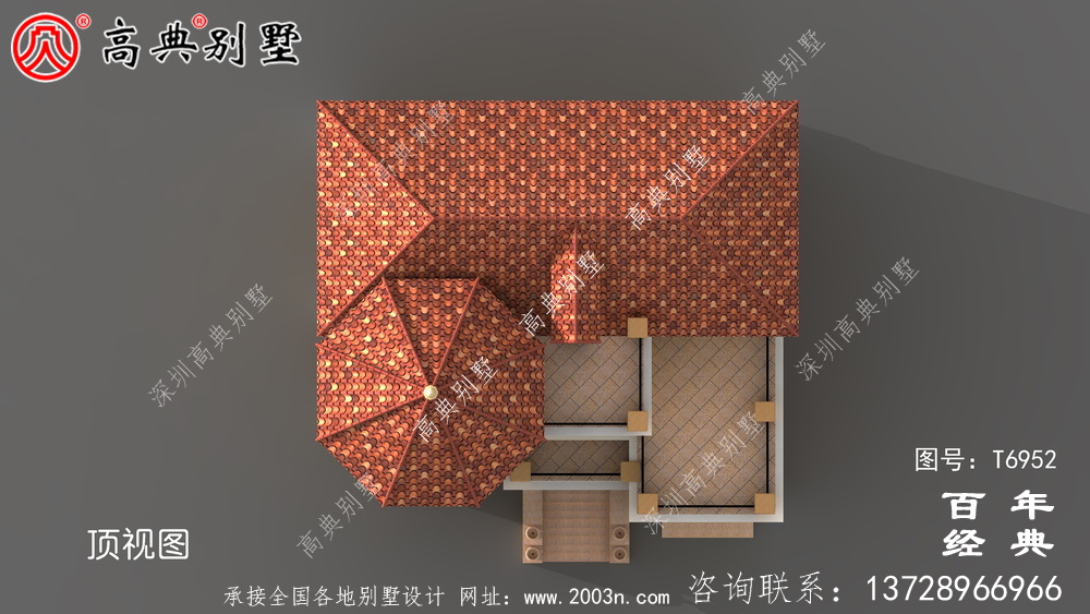 新欧式三层别墅设计效果图及施工图_农村别墅设计图纸