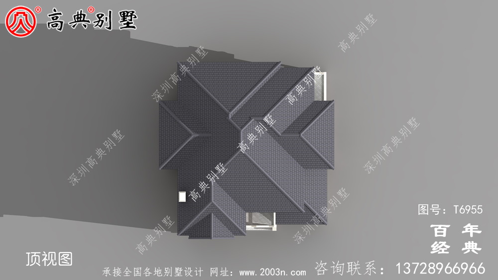 欧式二层农村别墅设计图_农村小别墅设计图