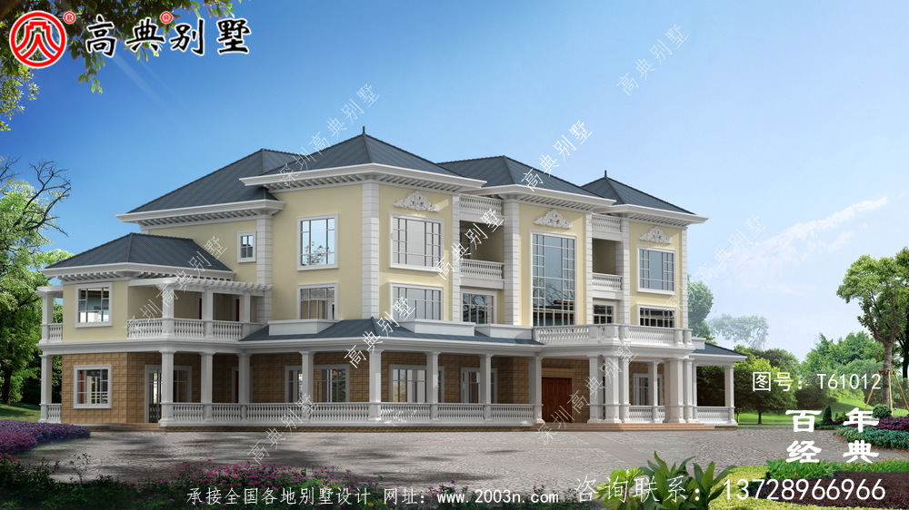 欧式豪华三层别墅施工图纸_乡村三层别墅设计图纸