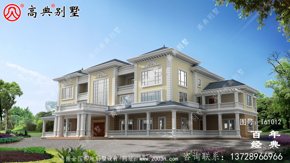 欧式豪华三层别墅施工图纸_乡村三层别墅设计图纸
