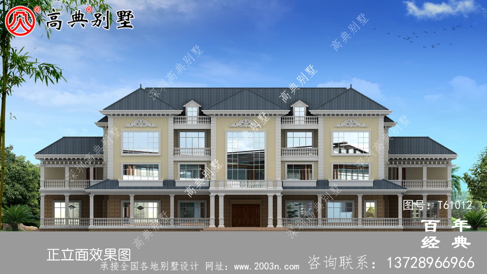 欧式豪华三层别墅施工图纸_乡村三层别墅设计图纸
